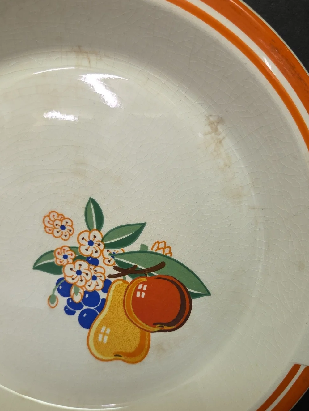 Antique Hostess Ware by Pottery Guild  Platter And Pie Plate